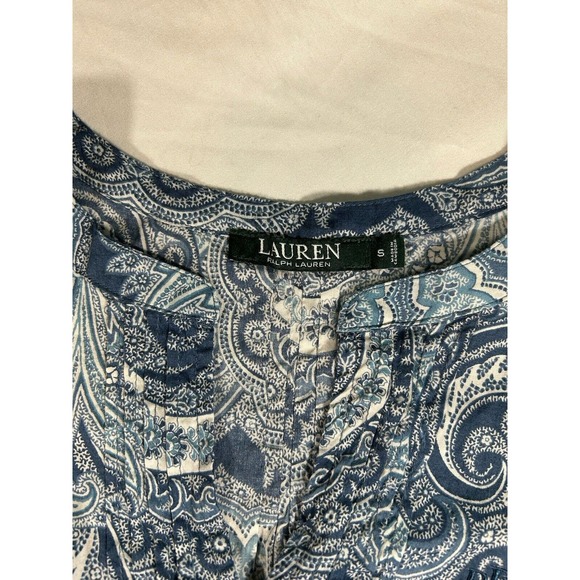 Lauren Ralph Lauren Women’s Blue Paisley Sleeveless Dress Size Small - Picture 3 of 7